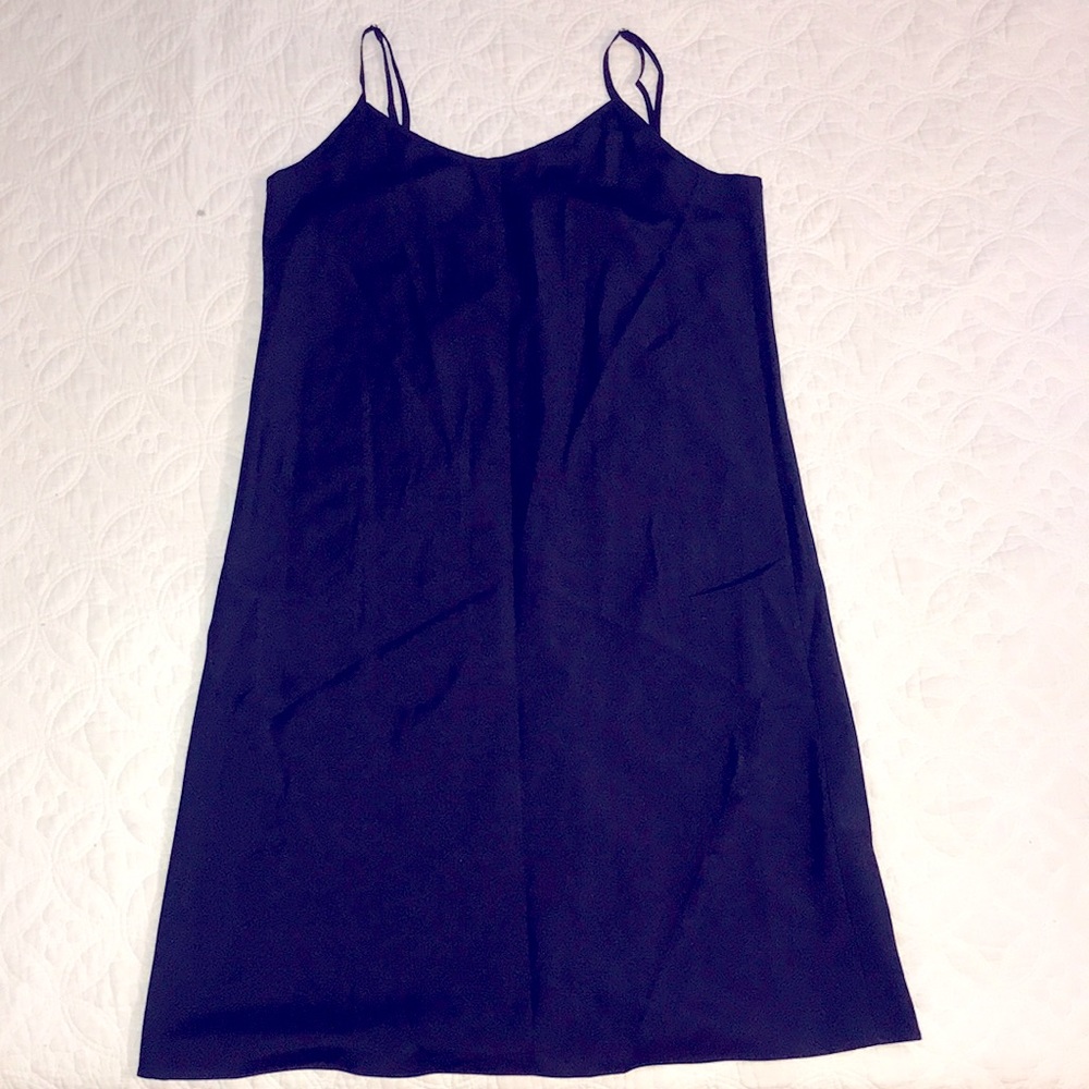Nanette Lepore Navy Blue Silk Chemise sleep wear